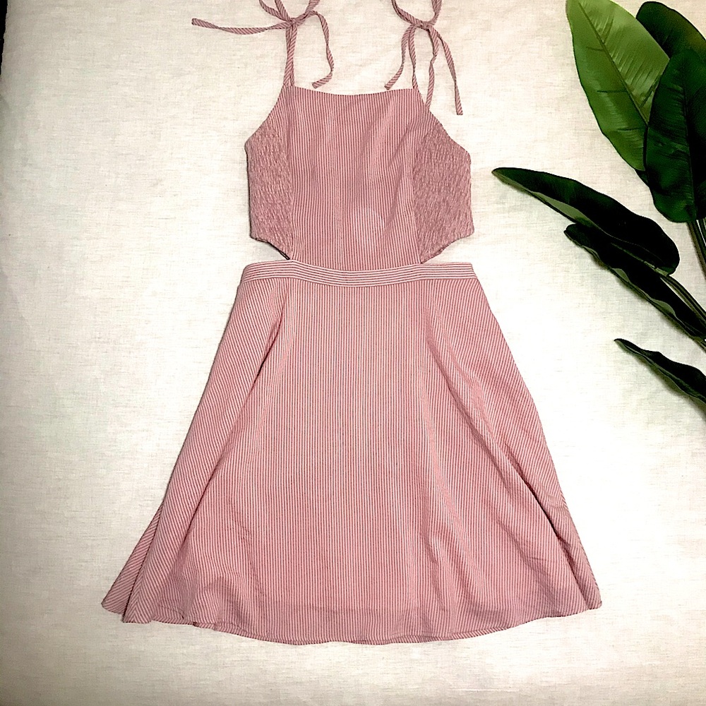 Doe & Rae - Cotton Pink Pinstripe